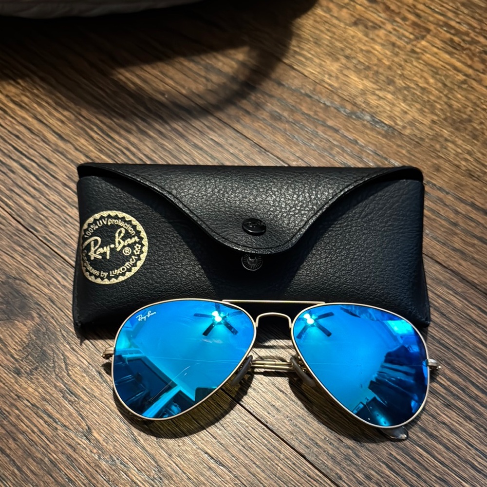 Ray-Ban Blue Aviator Sunglasses